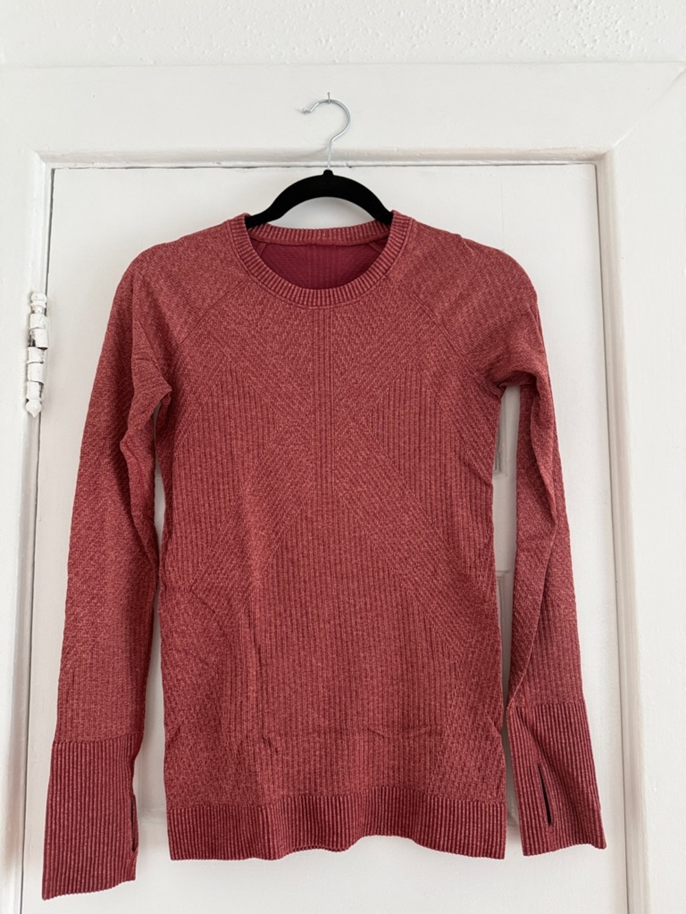 lululemon athletica Heathered Rose Long Sleeve Crew